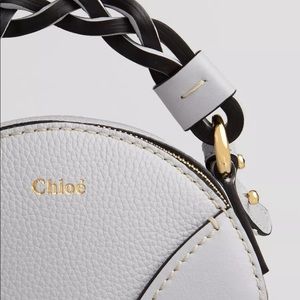 Chloe Mini Round Daria Bag in Cloud EUC